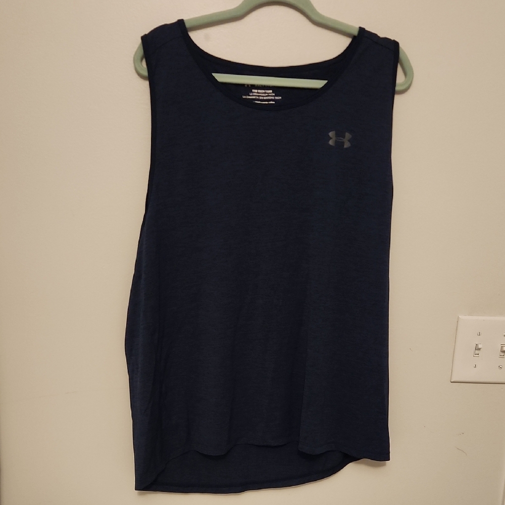 Under Armour Men's Dark Blue Tank Top - Picture 1 of 4